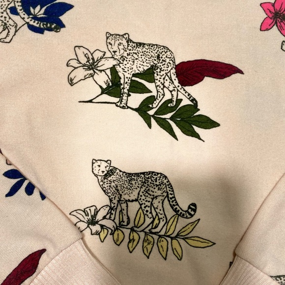 Chaser Pink Cheetah & Floral Woman’s Long Sleeves Top Size S - Picture 5 of 10